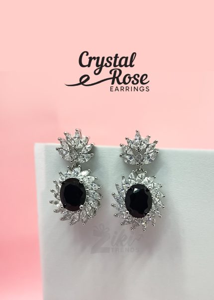 Crystal Rose Earrings