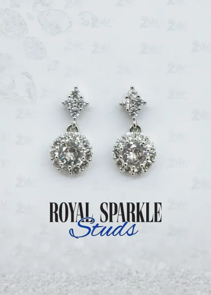 Royal Sparkle Stud Earrings